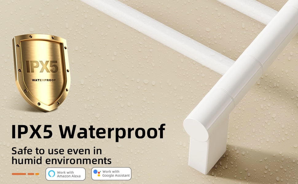 Smart Heated Towel Rack With Wi-fi Control And Rotating Bars_voghion.com